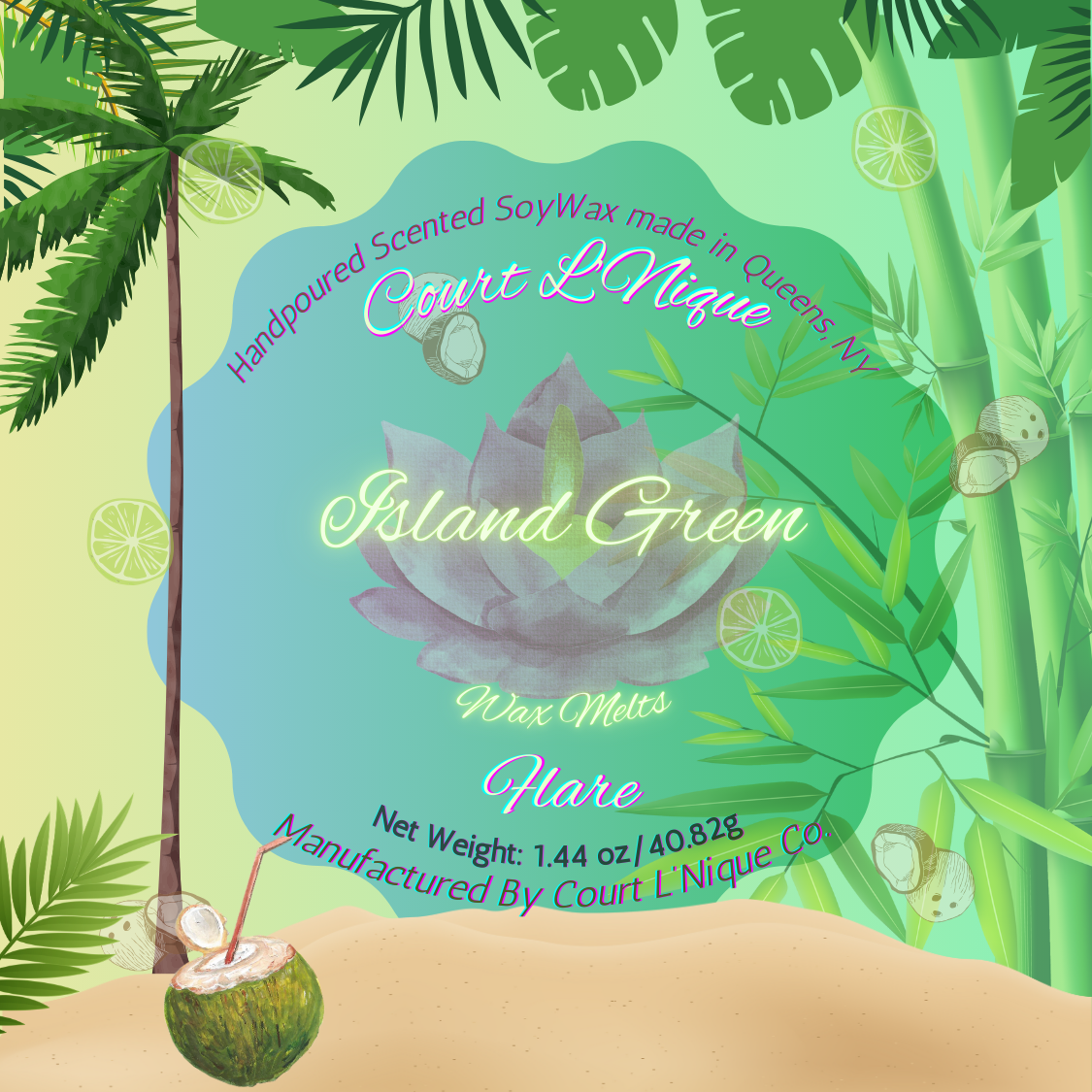 Island Green Wax Melts